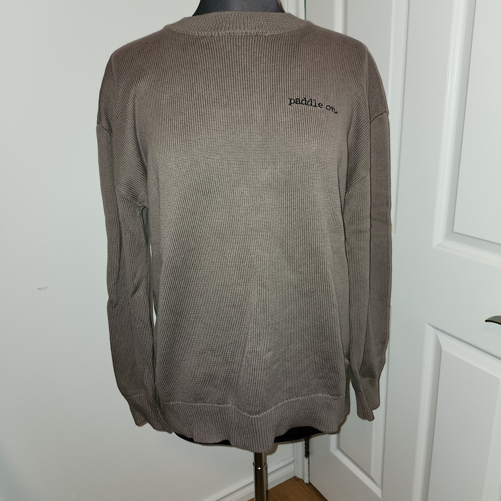 NWT CANOE AND LAKE Knit Sweater,  Size Medium